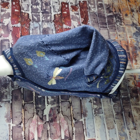 Vintage Icelandic Design Butterfly/Flowers Cardigan Sweater/Jacket - Picture 7 of 12